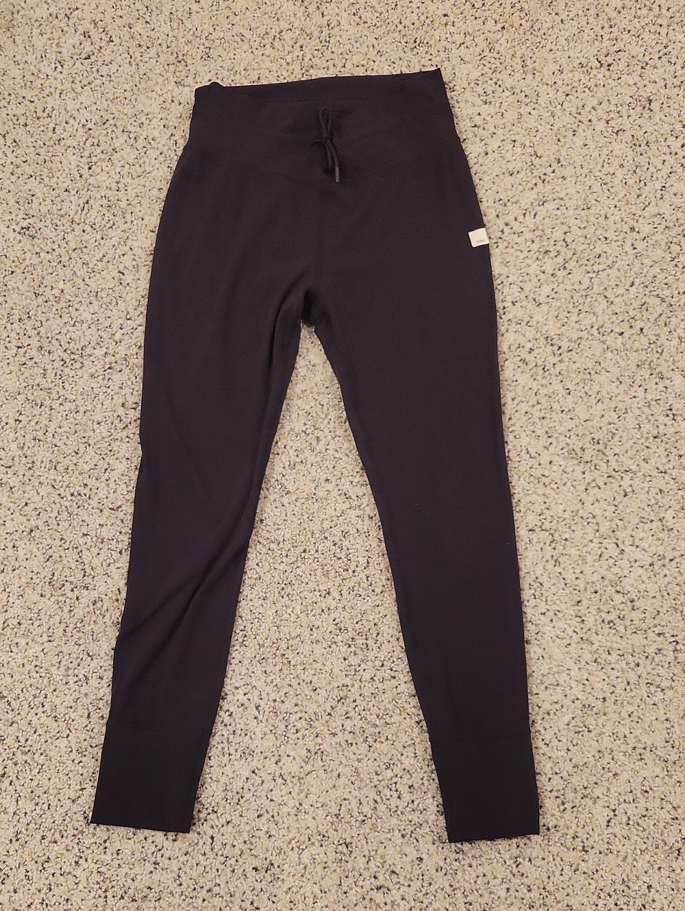 Vuori High Waist Black Leggings Tie Sz Small